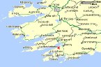 Map of Southwest Ireland